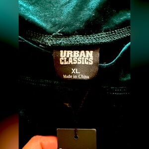 Green velvet leggings - size XL